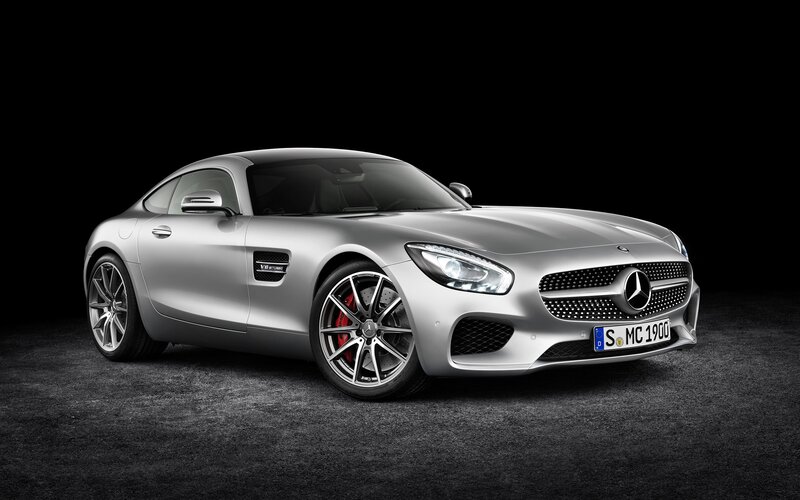 Silver Mercedes-AMG GT — Dramatic, Photograph