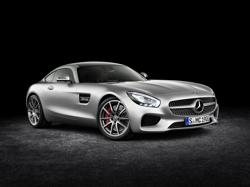 Silver Mercedes-amg Gt — Dramatic