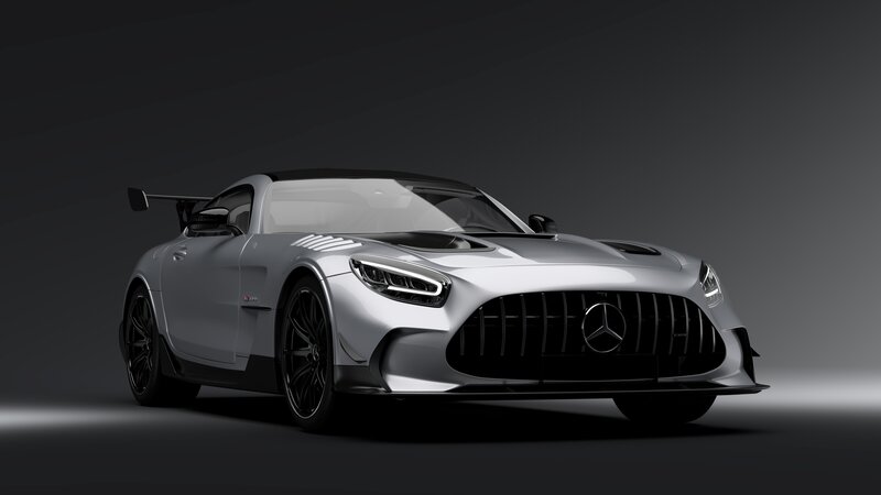 Silver Mercedes-amg Gt3 — Dramatic