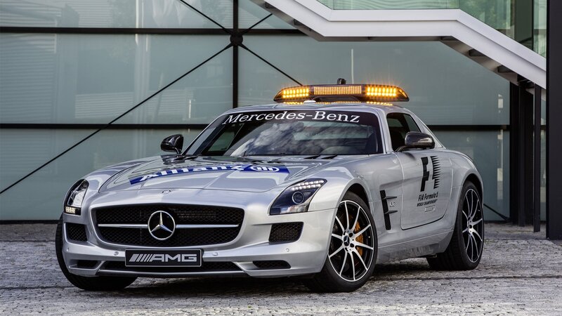 Silver Mercedes-AMG SLS — Dramatic, Afternoon