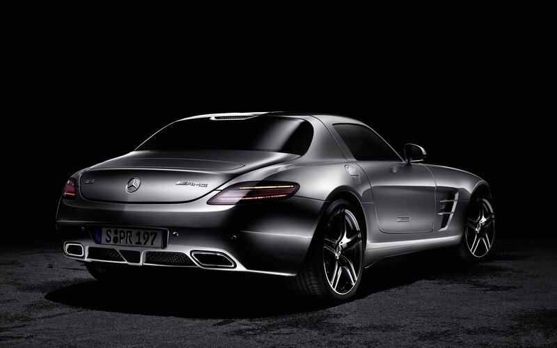 Silver Mercedes-amg Sls — Dramatic