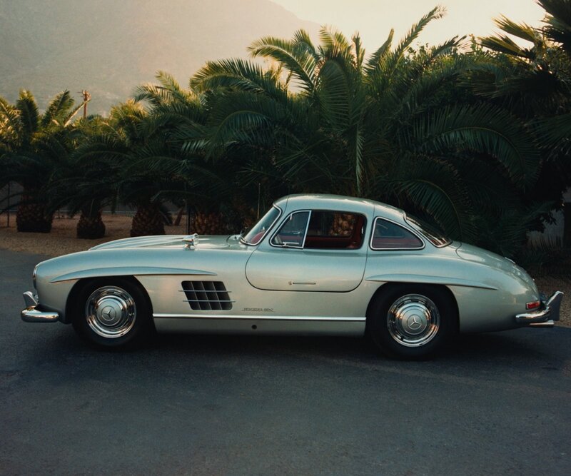 Silver Mercedes-Benz 300SL