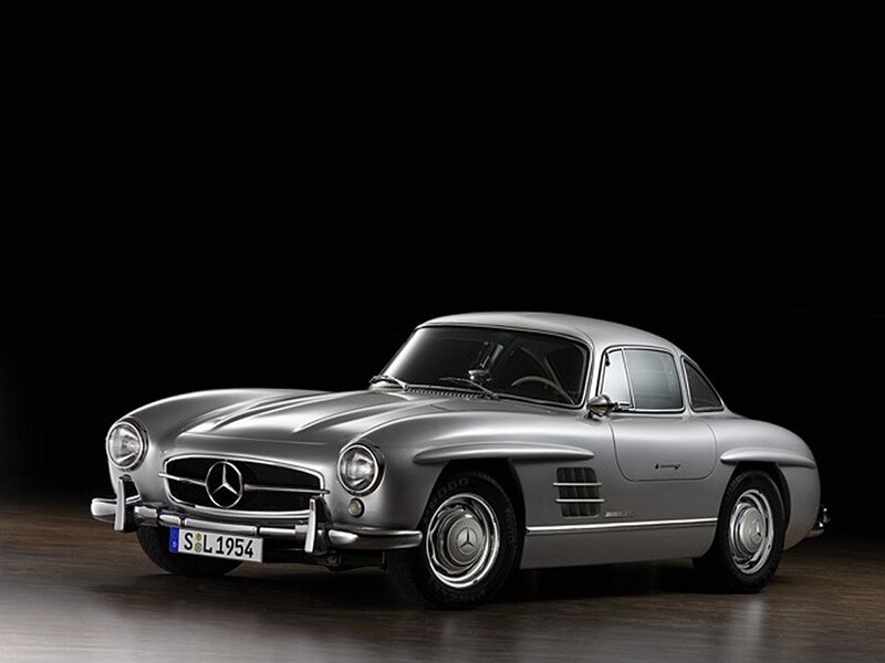 Silver Mercedes-benz 300sl — Dramatic, Photograph, Car, License Plate