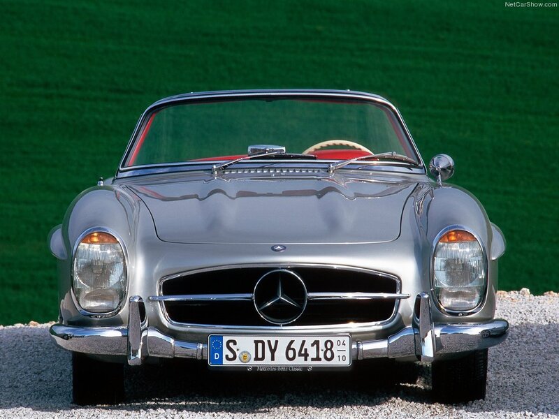 Silver Mercedes-benz 300SL — Serene, Afternoon, Photograph