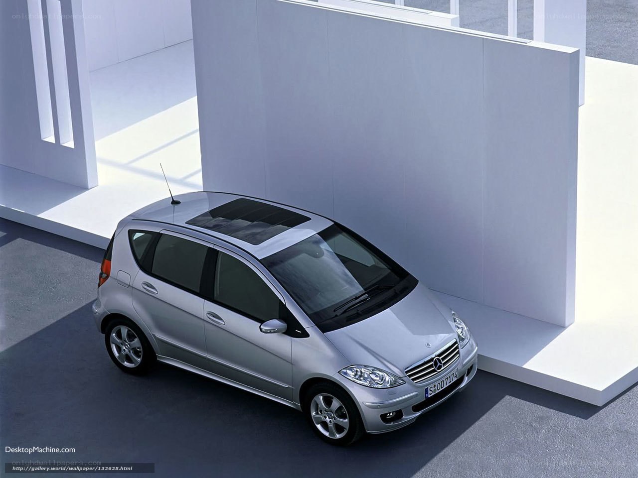 Silver Mercedes-Benz A-Class