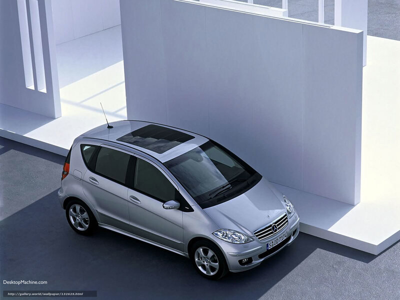 Silver Mercedes-benz A-class — Minimalist