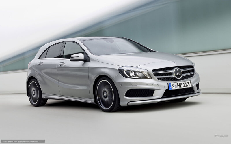 Silver Mercedes-benz A-class — Modern, Photograph