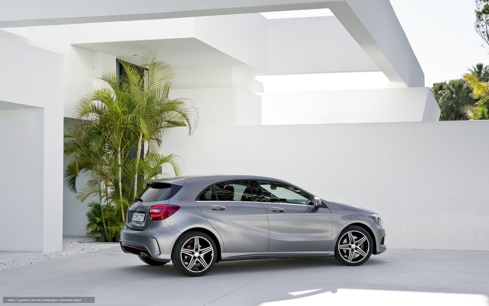 Silver Mercedes-Benz A-Class parked