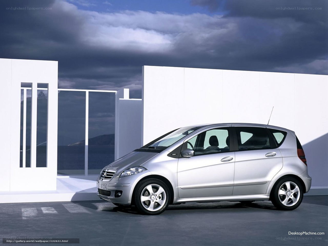 Silver Mercedes-Benz A-Class