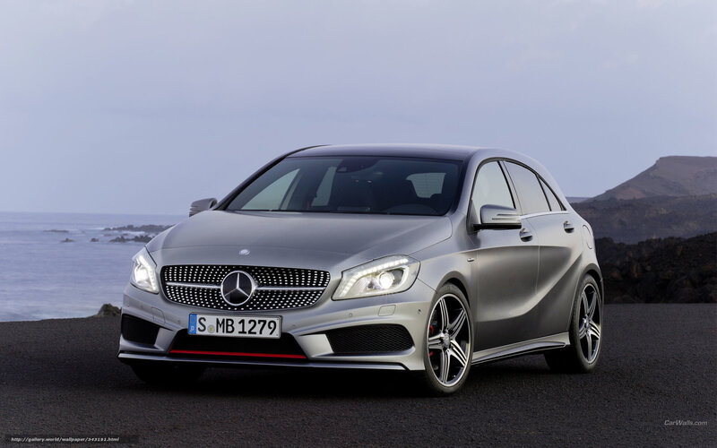 Silver Mercedes-Benz A45 AMG