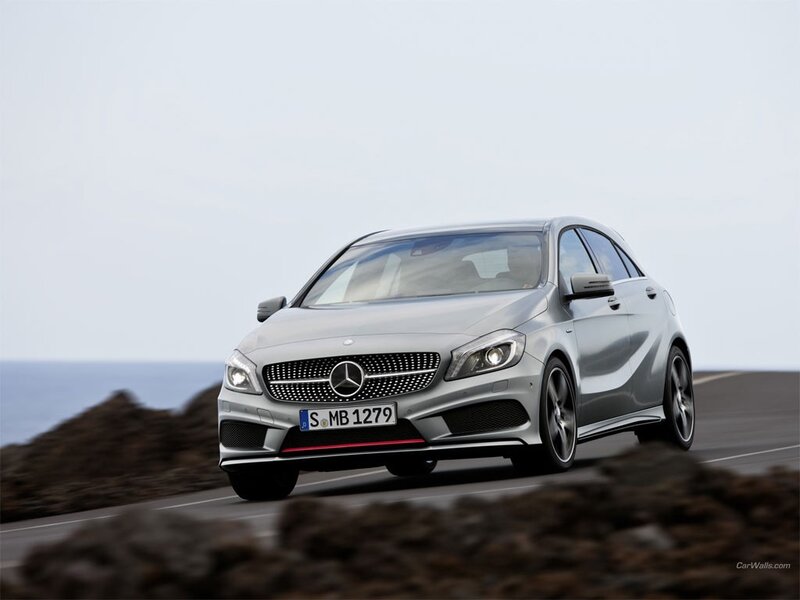 silver mercedes-benz a45 driving