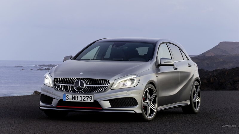 Silver Mercedes-benz A45