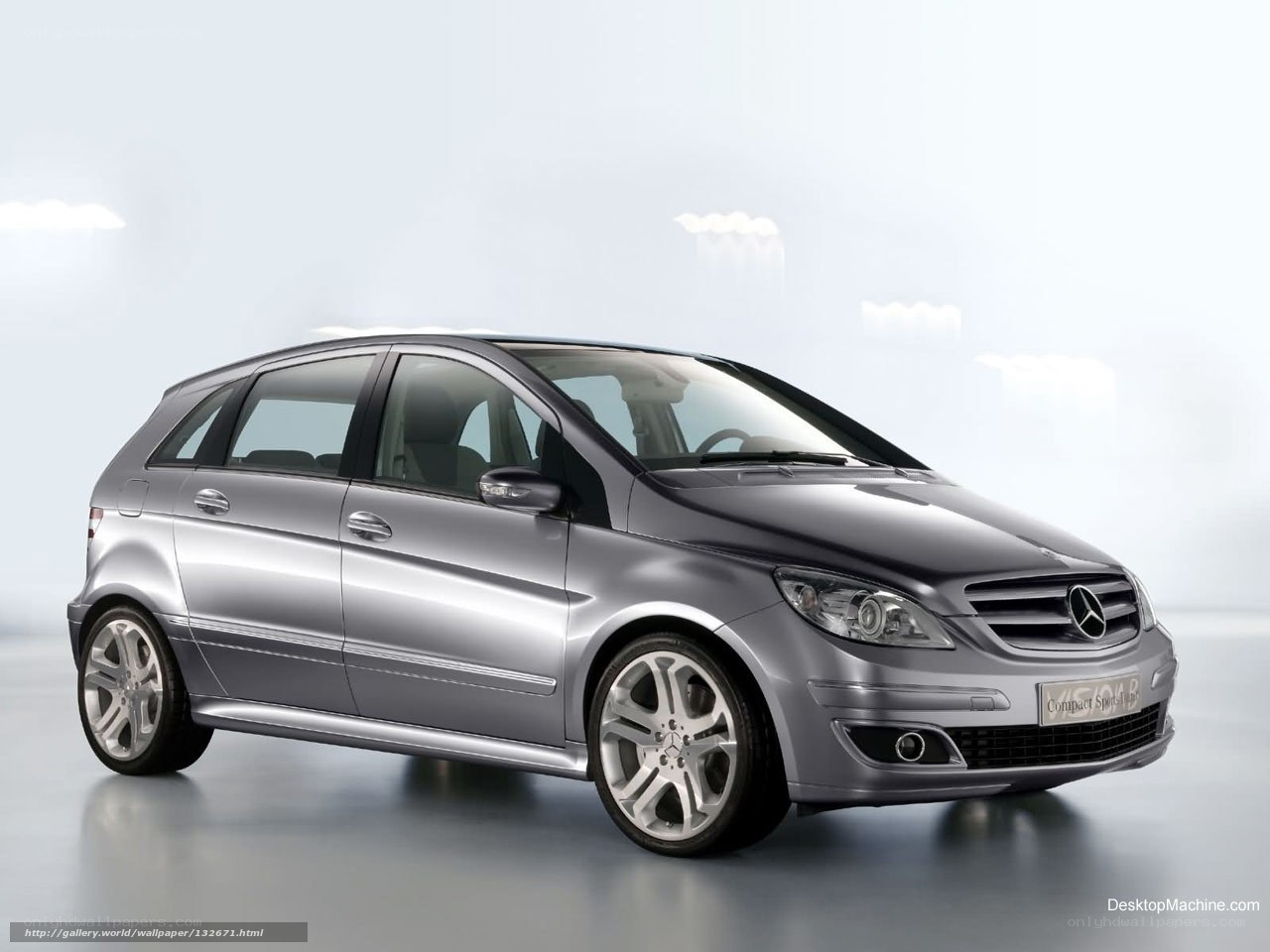 silver mercedes-benz b-class