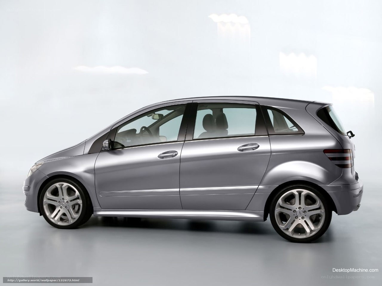 silver mercedes-benz b-class