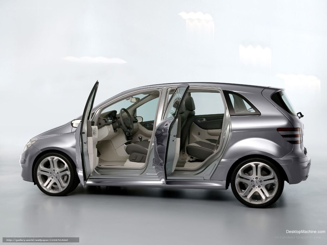 silver mercedes-benz b-class