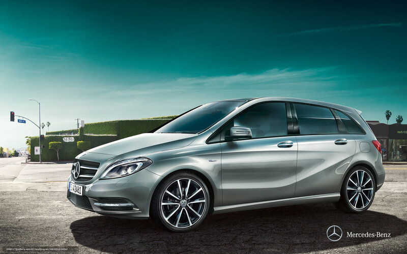Silver Mercedes-benz B-class — Dramatic, Afternoon