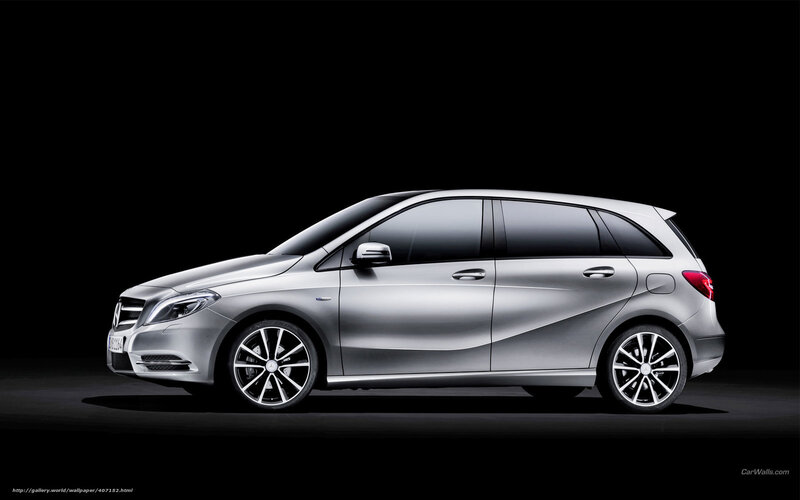 Silver Mercedes-benz B-class — Dramatic, Photograph