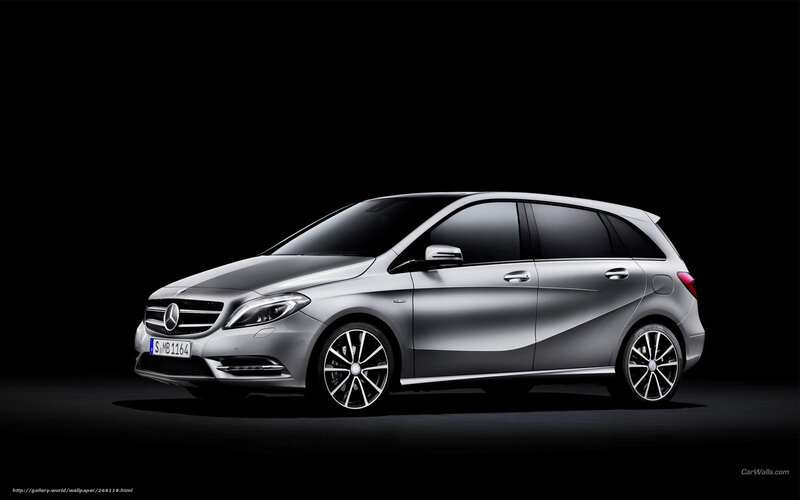 Silver Mercedes-benz B-class — Dramatic