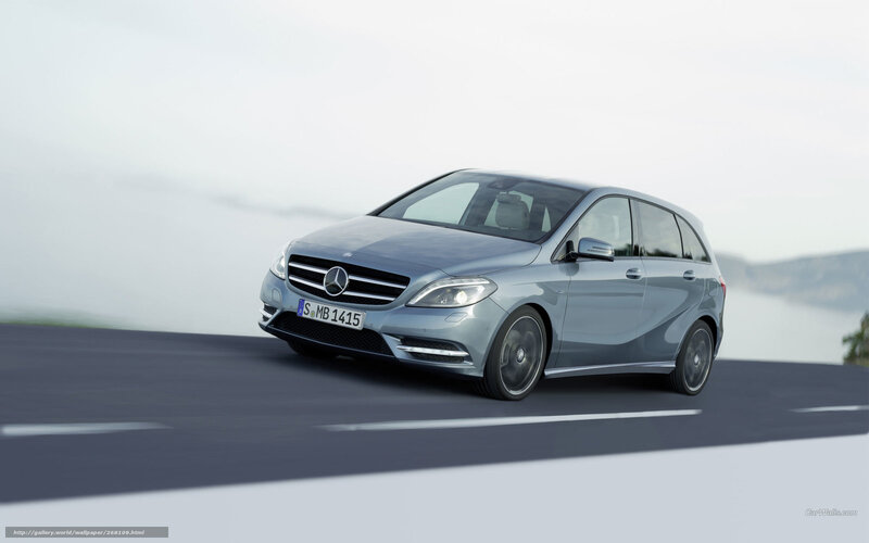 Silver Mercedes-benz B-class — Gray, Calm