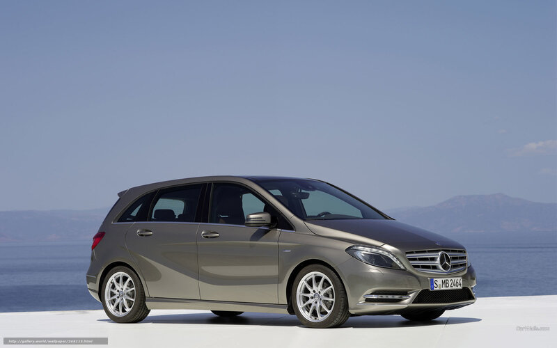 Silver Mercedes-benz B-class — Gray, Serene