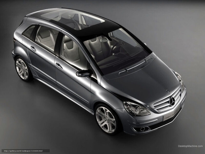 Silver Mercedes-benz B-class — Gray
