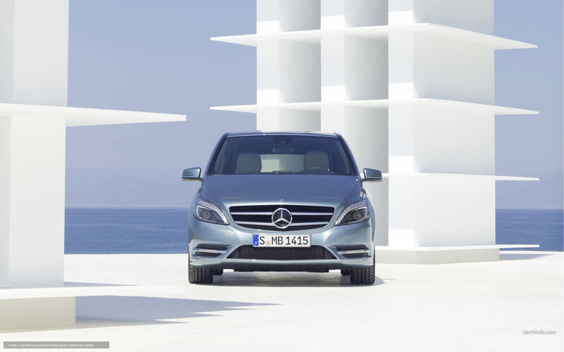 Silver Mercedes-benz B-class — White, Serene