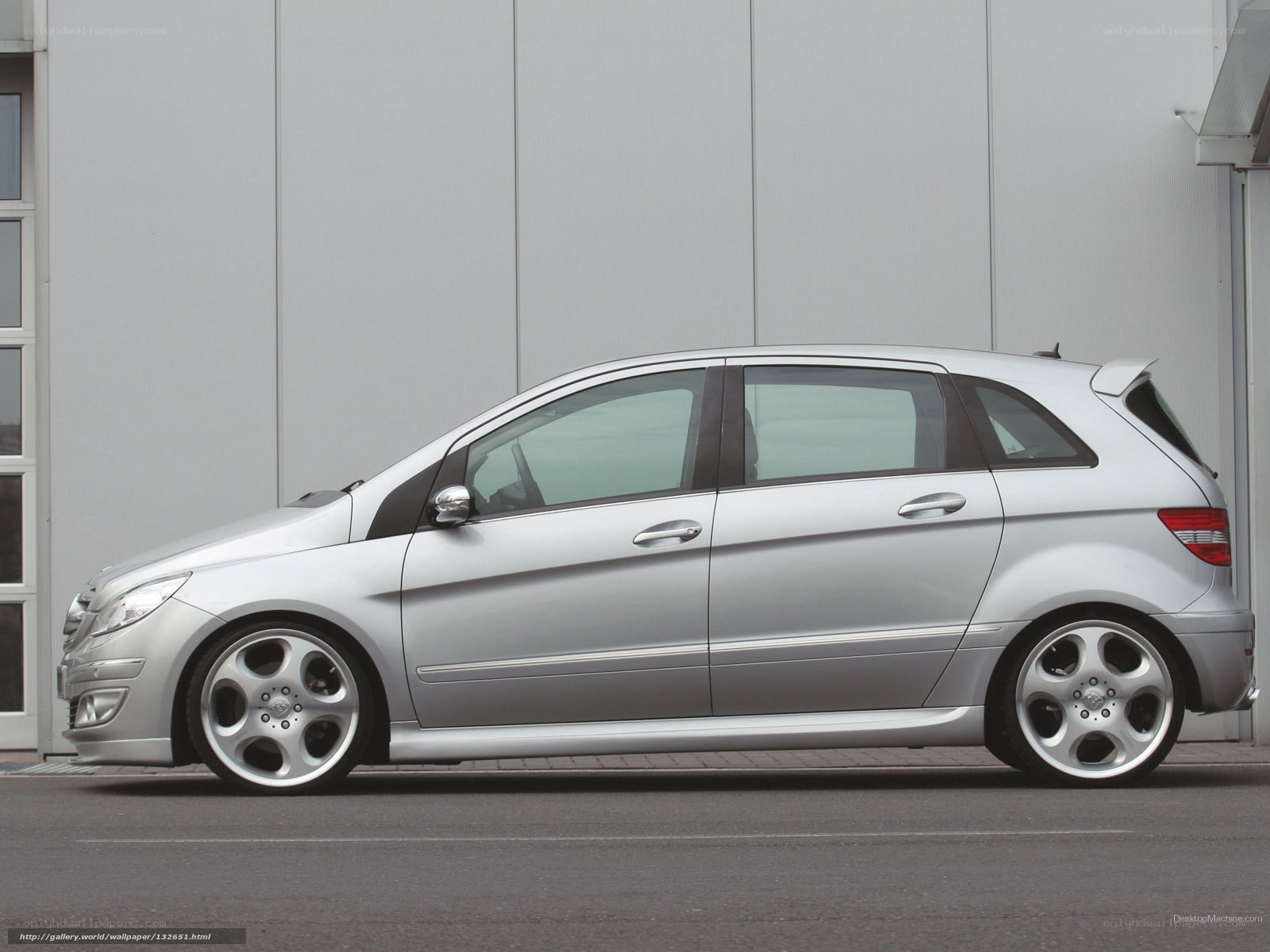 silver mercedes-benz b-class