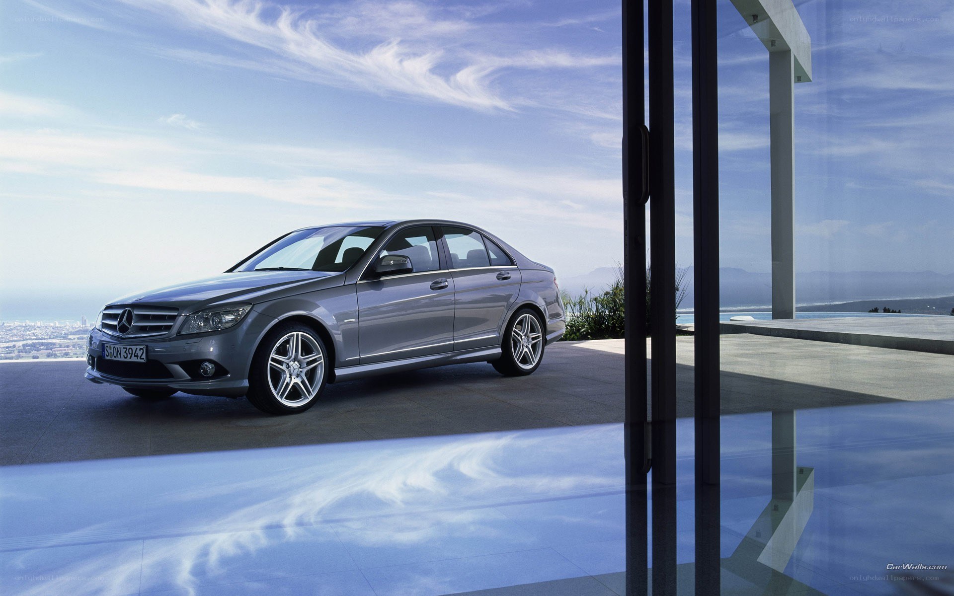 Silver Mercedes-Benz C-Class