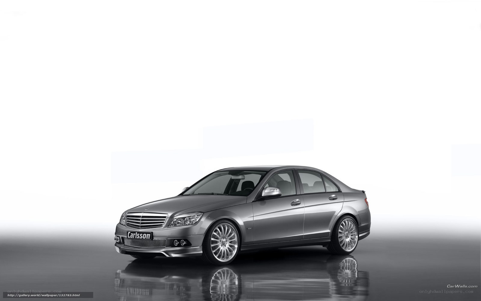 silver mercedes-benz c-class