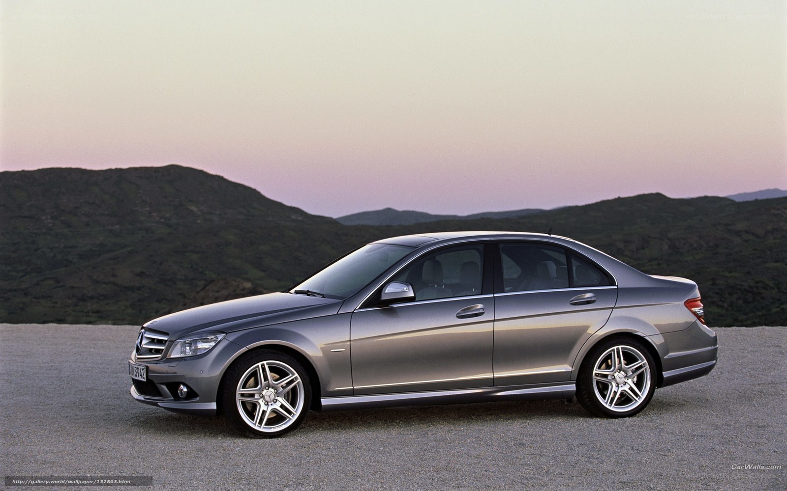silver mercedes-benz c-class