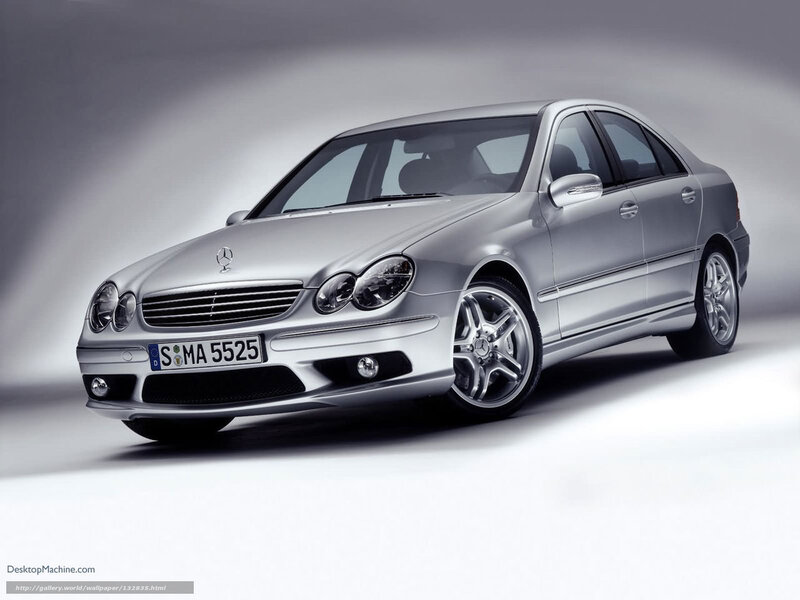 Silver Mercedes-benz C-class — Dramatic