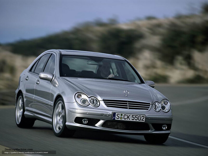 Silver Mercedes-Benz C-Class — Dynamic, Afternoon