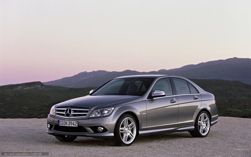 Silver Mercedes-benz C-class — Gray