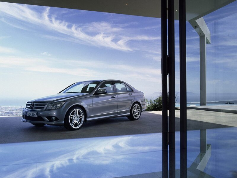 Silver Mercedes-Benz C-Class sedan