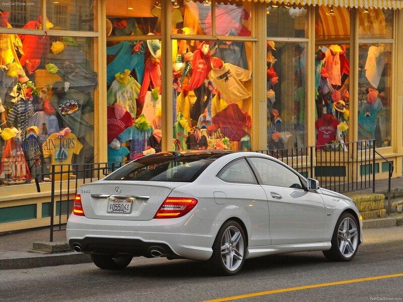 Silver Mercedes-Benz C350 Coupe