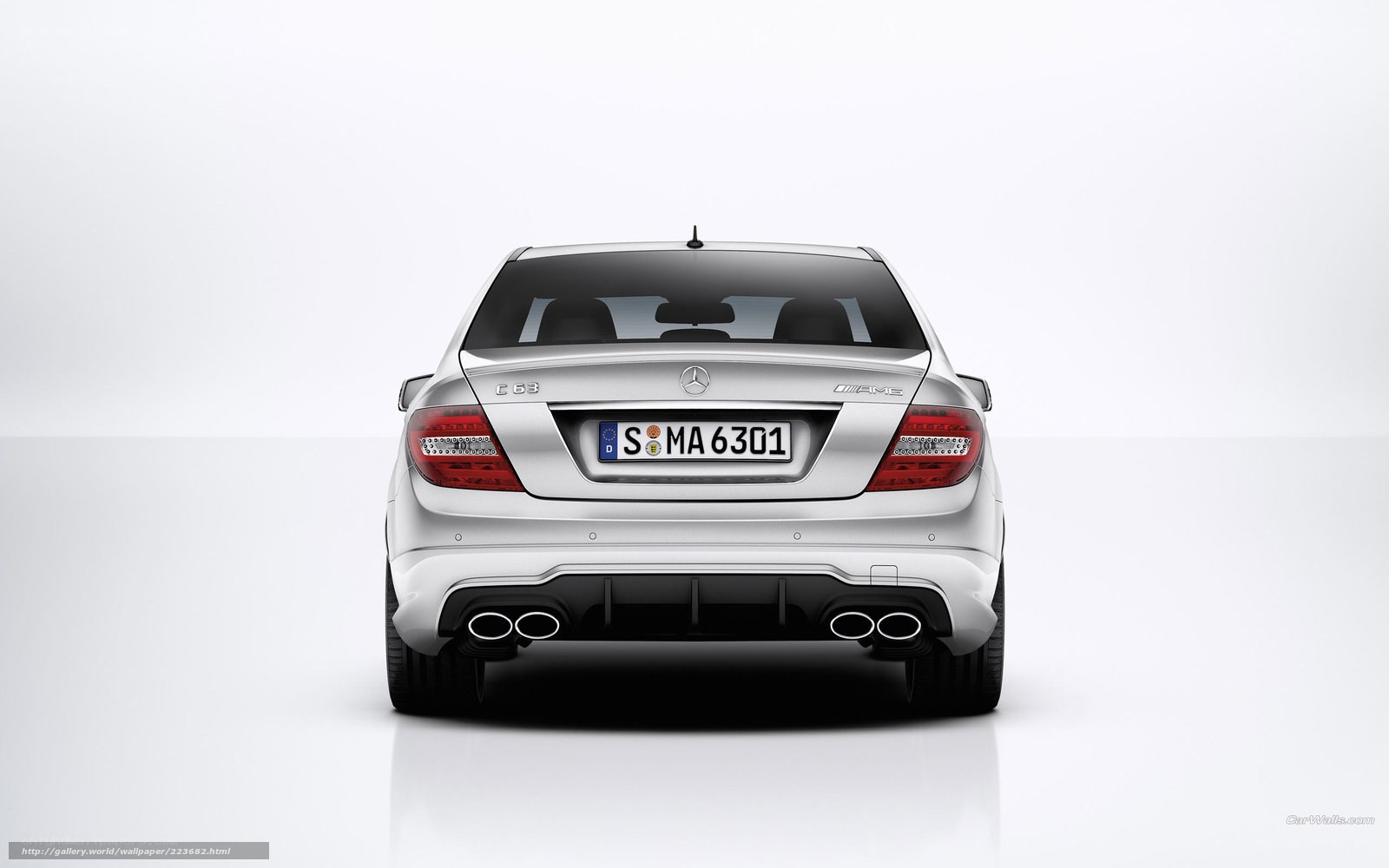 silver mercedes-benz c63 amg