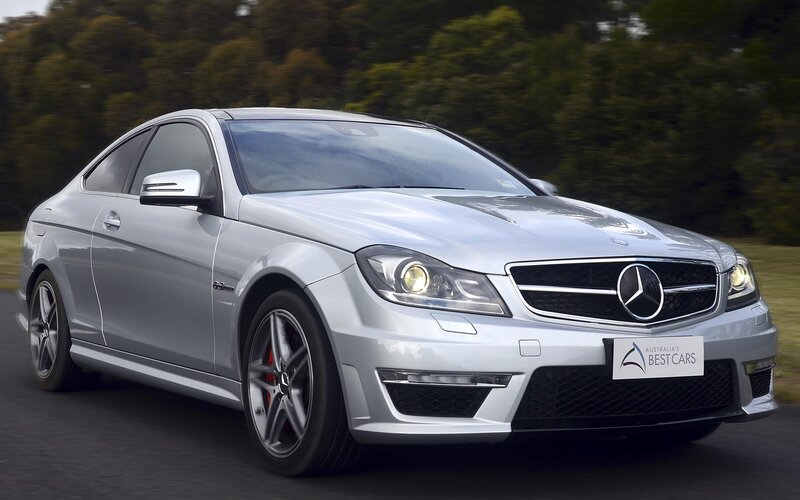 silver mercedes-benz c63 amg coupe