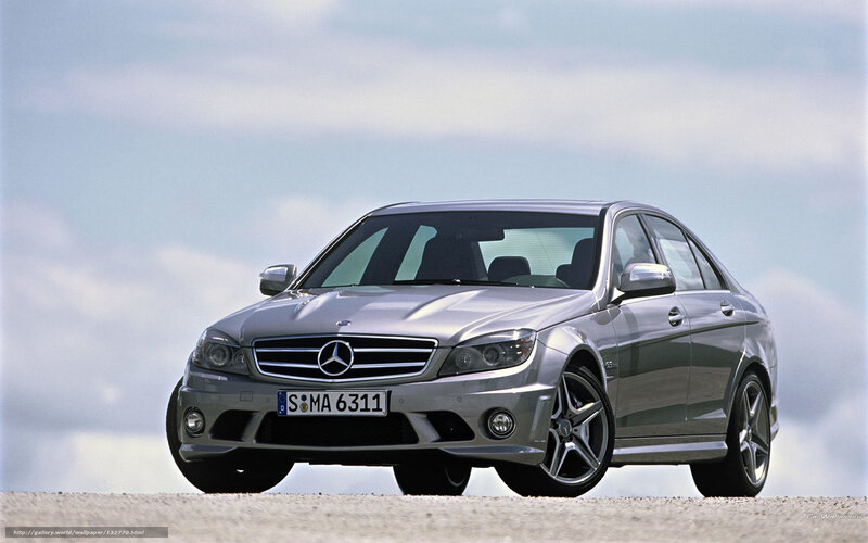 Silver Mercedes-benz C63 Amg — Dramatic, Afternoon