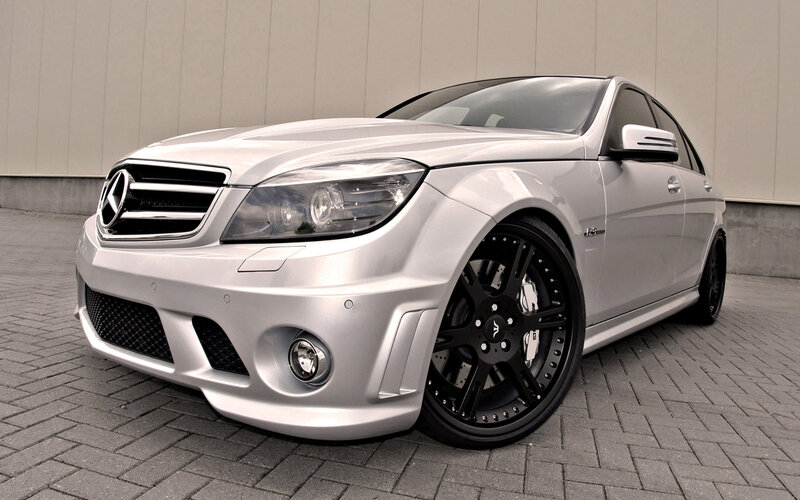 Silver Mercedes-Benz C63 AMG — Neutral