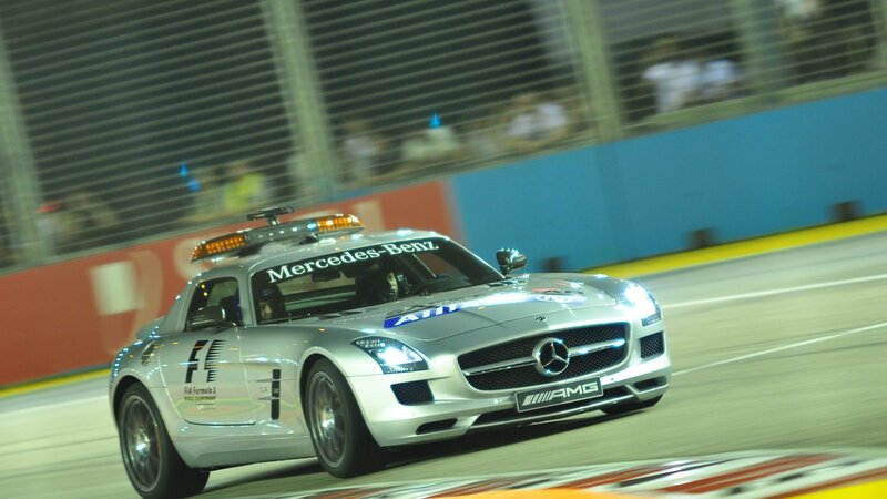 Silver Mercedes-benz Car — Dynamic, Night