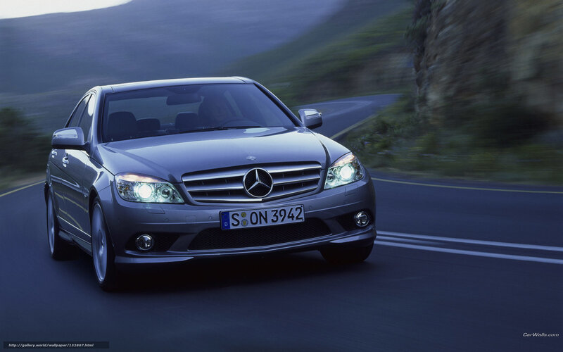 Silver Mercedes-benz Car — Gray, Dynamic, Night