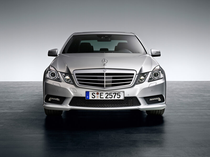 Silver Mercedes-benz Car — Neutral, Photograph, License Plate, Headlights
