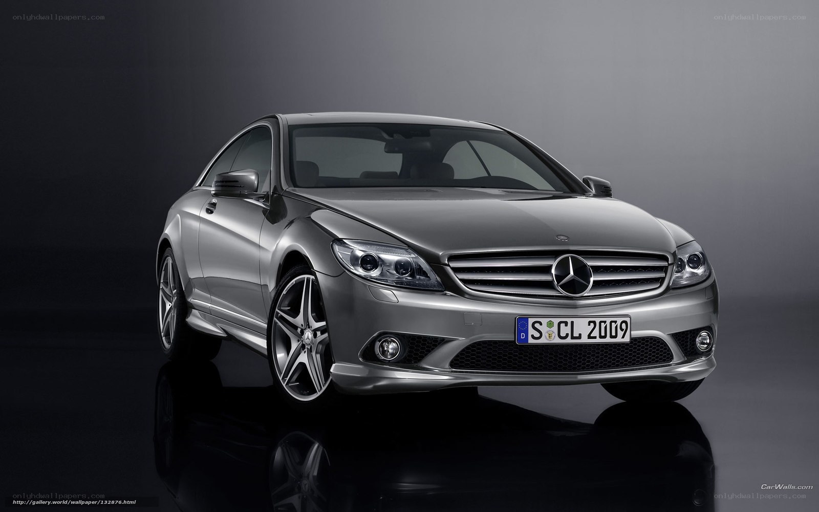 silver mercedes-benz cl coupe