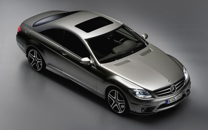 silver mercedes-benz cl55 amg