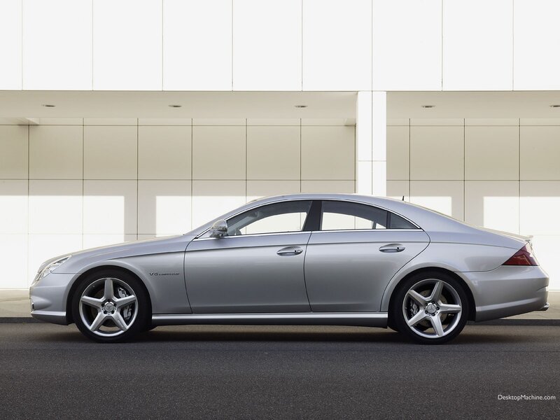 silver mercedes-benz cl55 amg