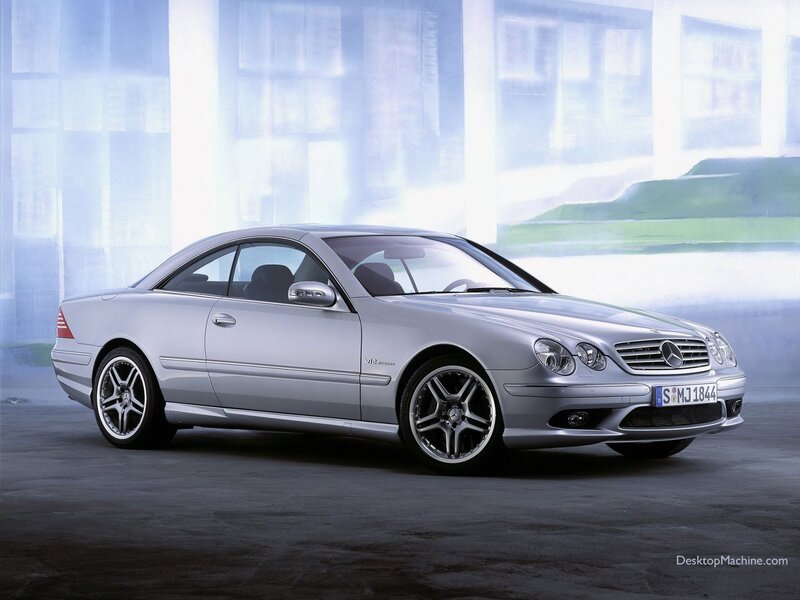 silver mercedes-benz cl55 amg