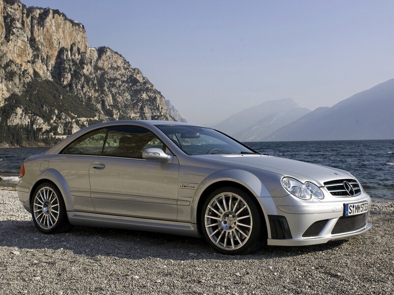 Silver Mercedes-Benz CL55 AMG