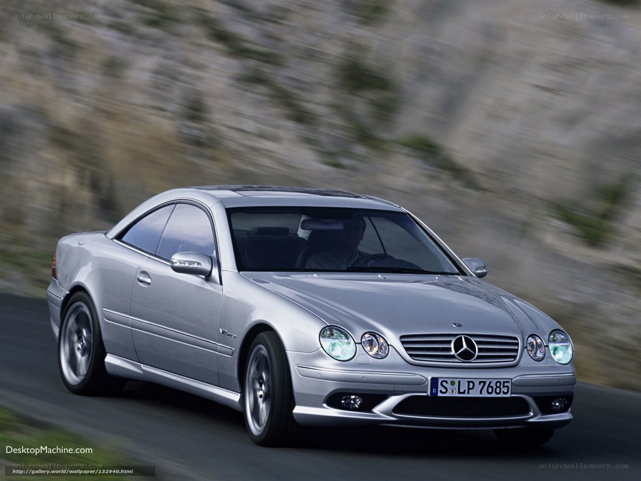 silver mercedes-benz cl55 amg