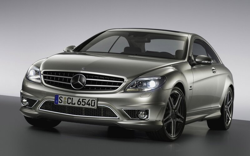 silver mercedes-benz cl55 amg