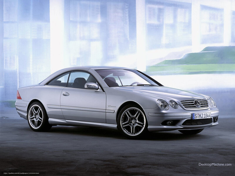 Silver Mercedes-Benz CL55 AMG — Dramatic